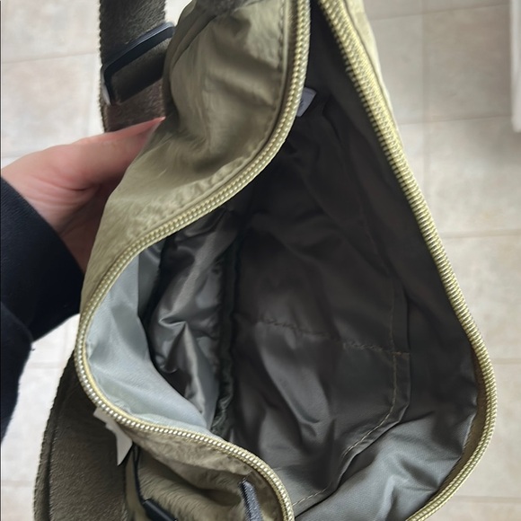 Olive Green Men's Sling Bag - Picture 2 of 3